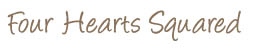 Four Hearts Squared Table Topper